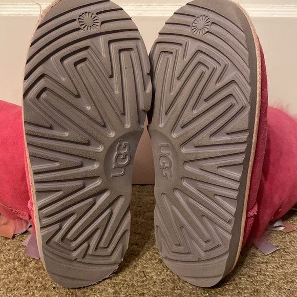 Ugg pink big bow boots toddler girls size 2 - Picture 8 of 9